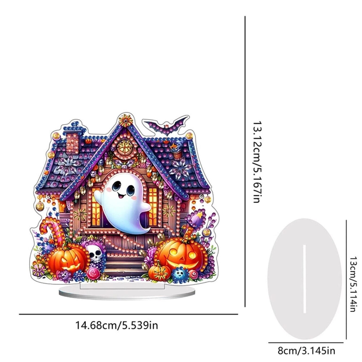 Manoir Fantôme – Objet Décoratif sur Pied