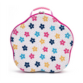 Valise Florale avec 70 Compartiments – Motif Fleurs Arc-en-Ciel