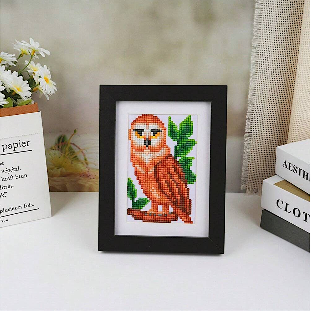 Lot de 8 Mini Diamond Painting – Oiseaux du Monde