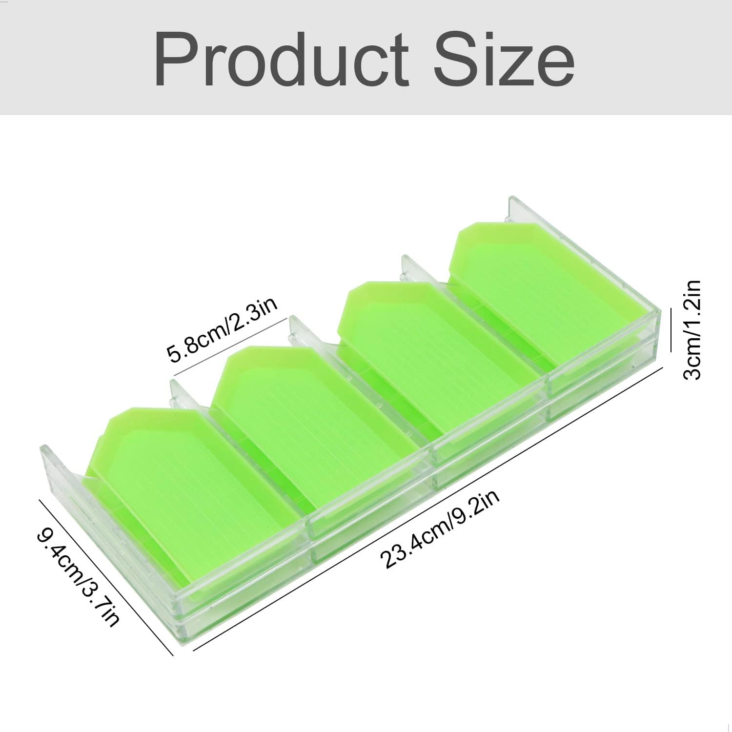 Plateau de tri empilable transparent et pratique