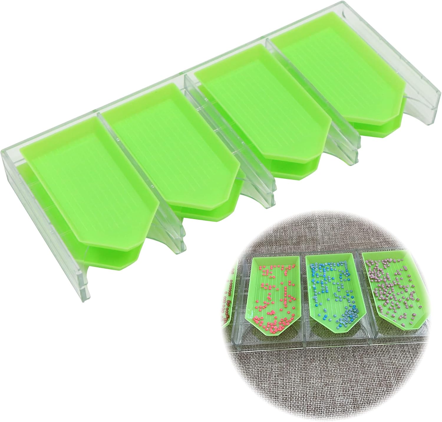 Plateau de tri empilable transparent et pratique