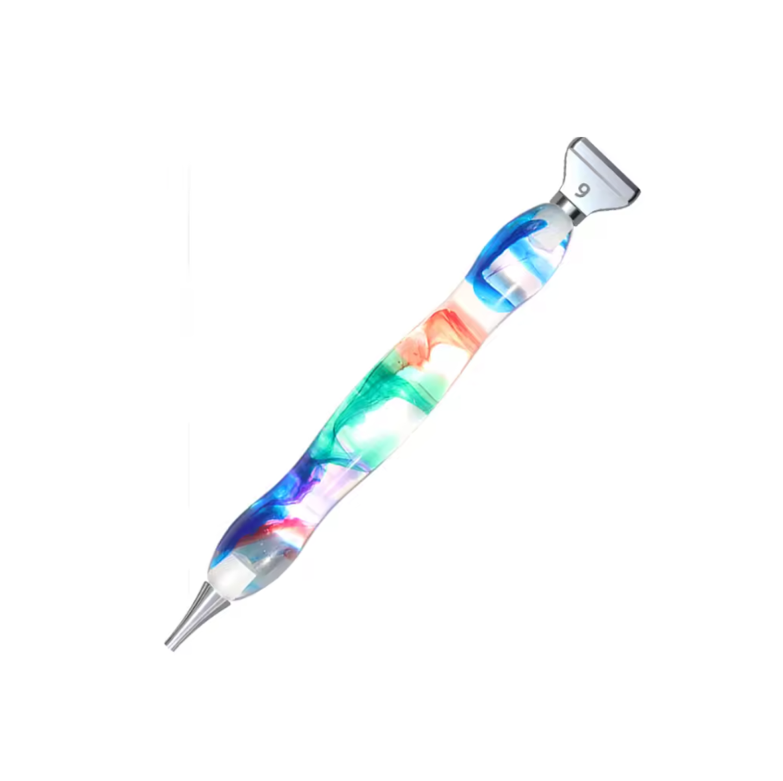 Stylo marbré et à paillettes (différents motifs)