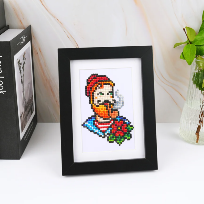 Lot de 12 Mini Diamond Painting – Tatouages Vintage