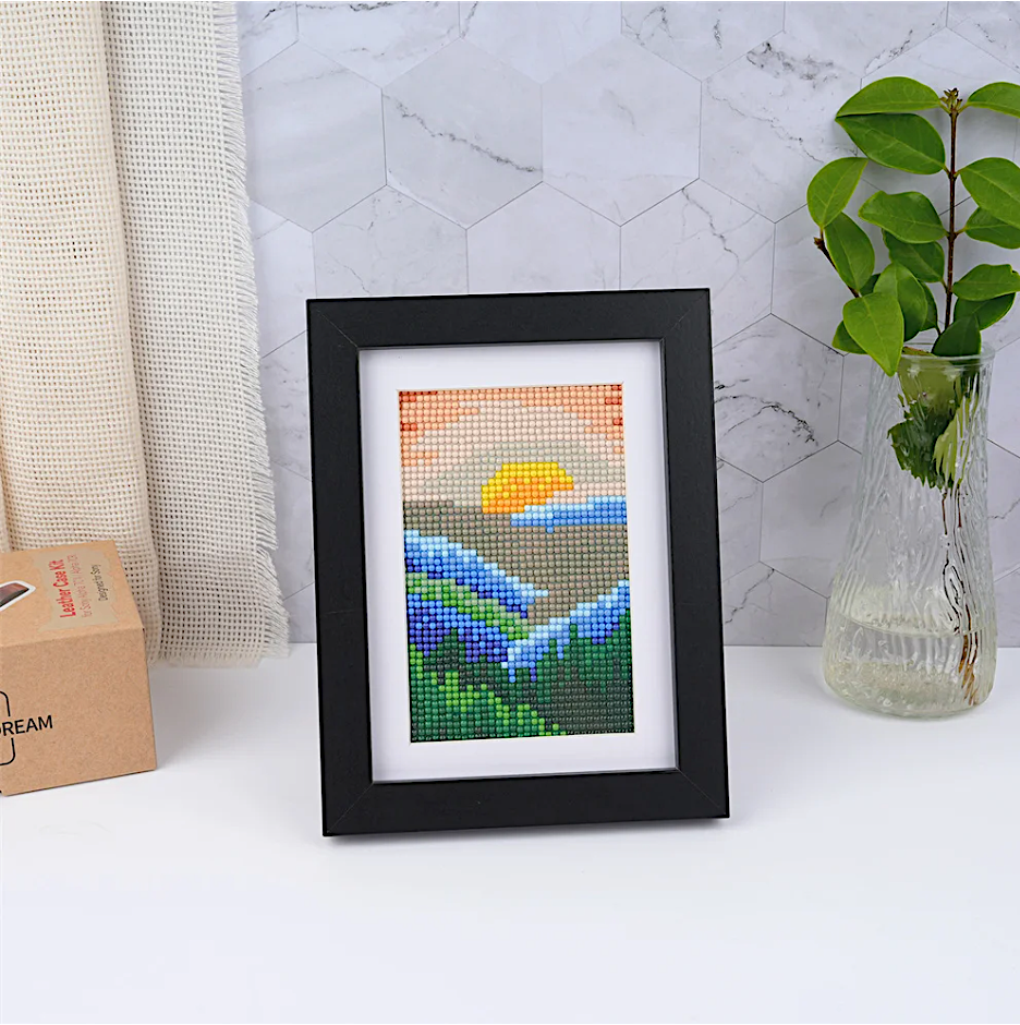 10er-Pack Mini Diamond Painting – Wildnis und magischer Himmel