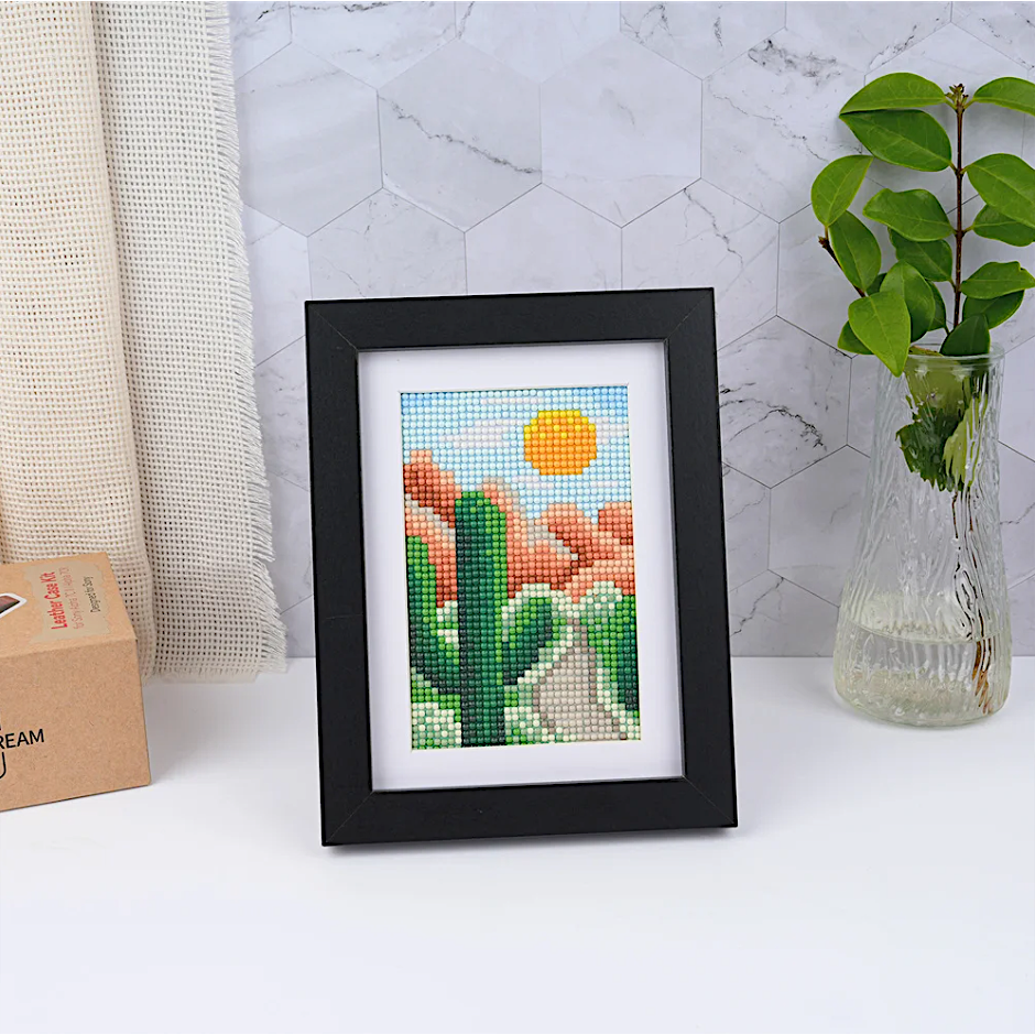 10er-Pack Mini Diamond Painting – Wildnis und magischer Himmel