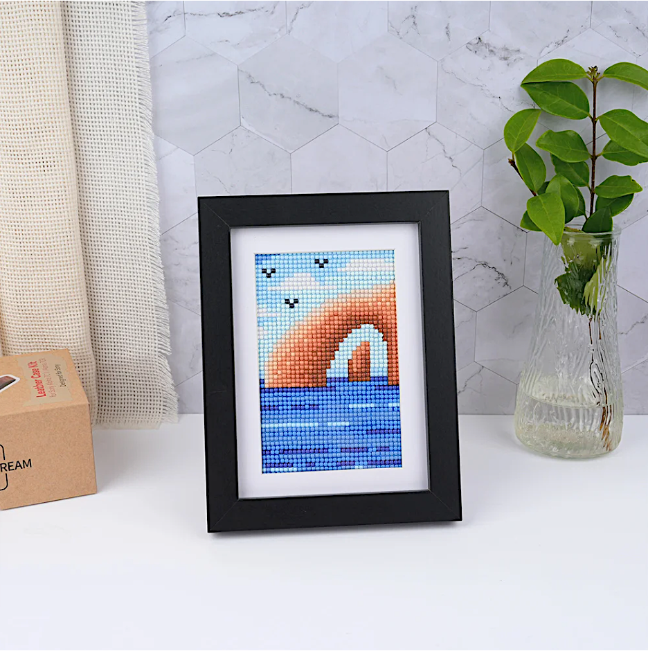 Lot de 10 Mini Diamond Painting – Terres sauvages et ciel magique