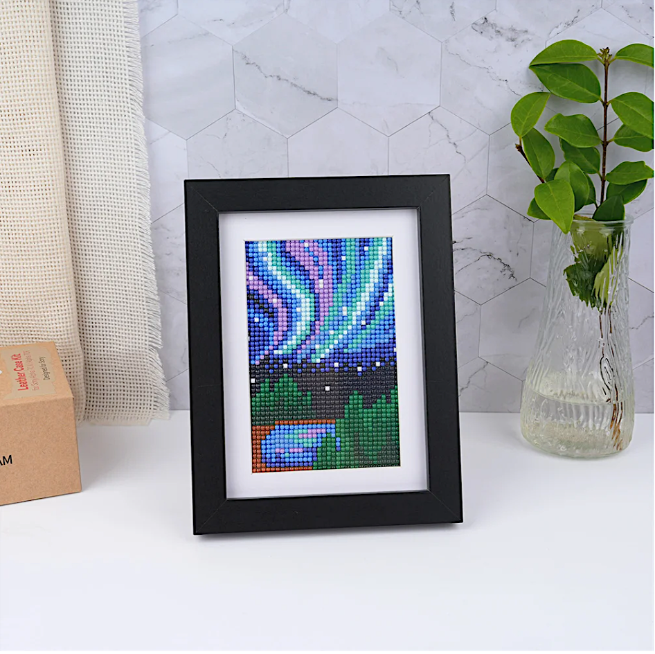 Lot de 10 Mini Diamond Painting – Terres sauvages et ciel magique