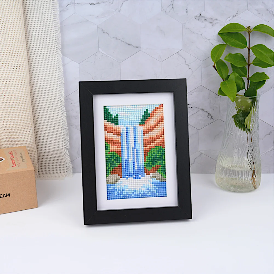 10er-Pack Mini Diamond Painting – Wildnis und magischer Himmel