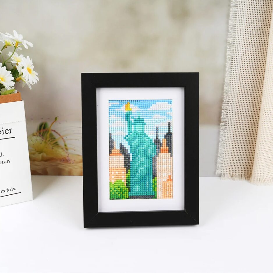 Lot de 6 Mini Diamond Painting – Tour du Monde en Mini Toiles