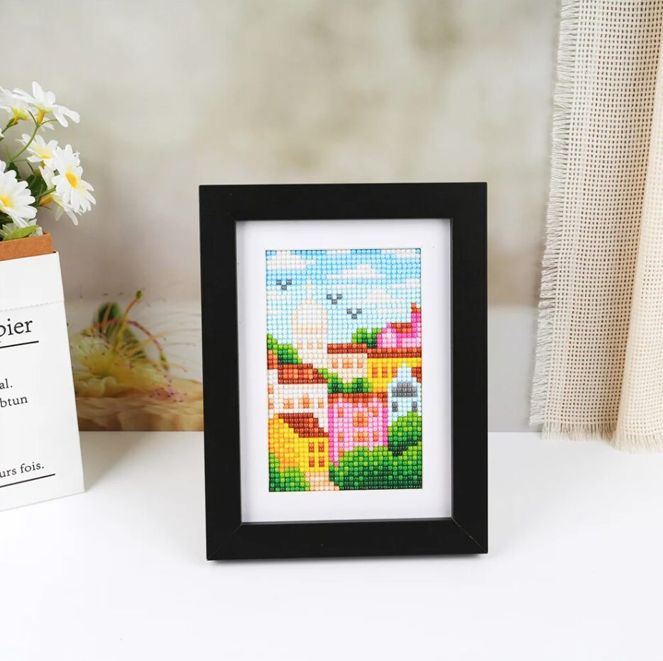 6er-Set Mini Diamond Painting – Weltreise auf Mini-Leinwänden