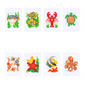8er-Set Mini Diamond Painting – Schätze der Meereswelt