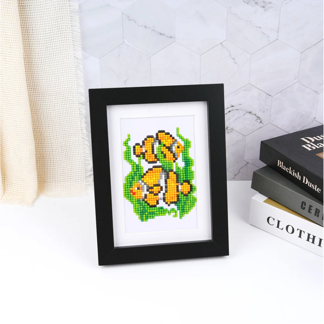 Lot de 8 Mini Diamond Painting – Trésors du monde marin