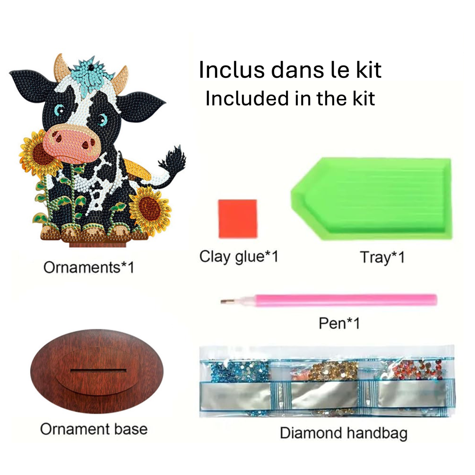 Vachette Tournesol – Objet Décoratif sur Pied